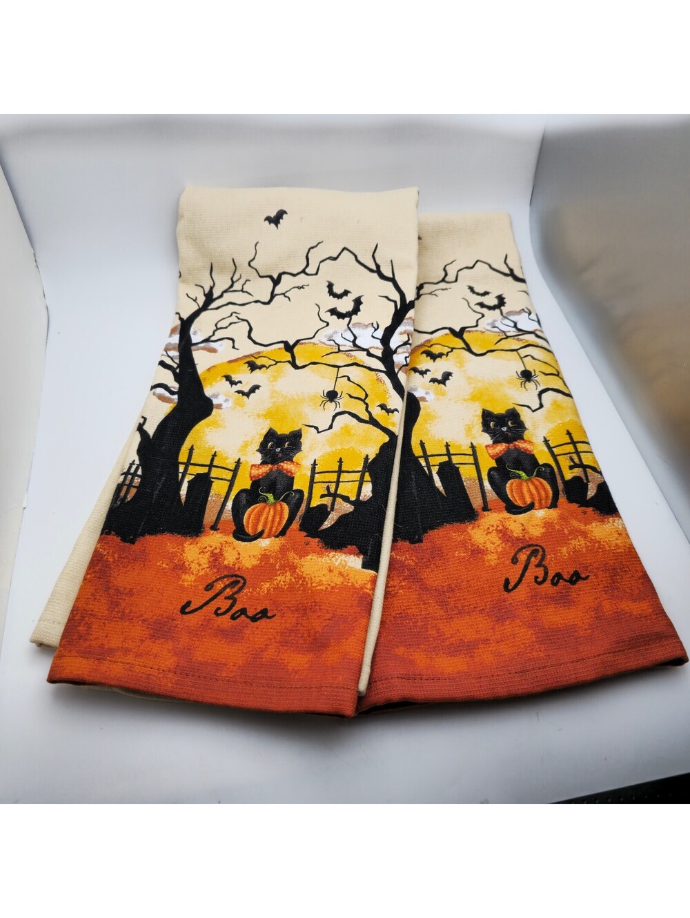 Kay Dee Designs Halloween 🎃 2-Pack COTTON Kitchen Dish Towels NEW